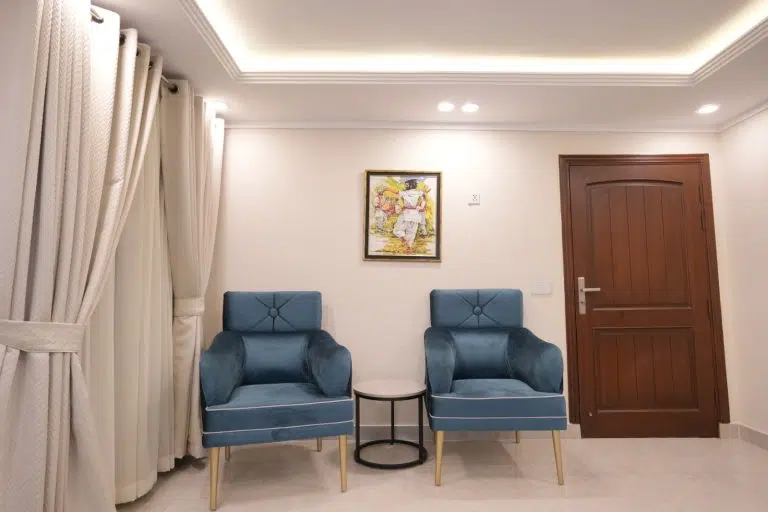 Suite bathroom at Rashha Suites Murree